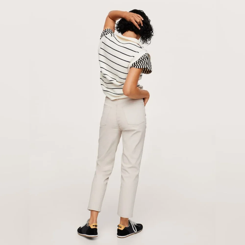 MANGO cropped straight pants - Picture 2 of 3